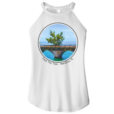 Fred The Tree Marathon Fl 7 Mile Bridge Tree Of Hope Women's Perfect Tri Rocker Tank
