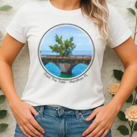 Fred The Tree Marathon Fl 7 Mile Bridge Tree Of Hope Womens T-Shirt