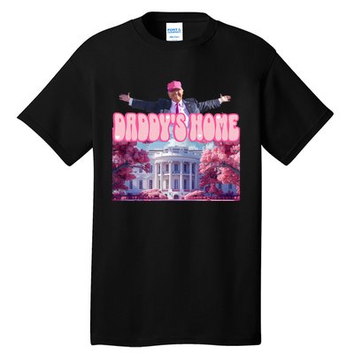 Funny Trump Take America Back DaddyS Home Trump Pink 2024 Tall T-Shirt