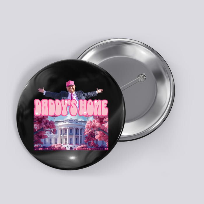 Funny Trump Take America Back DaddyS Home Trump Pink 2024 Button