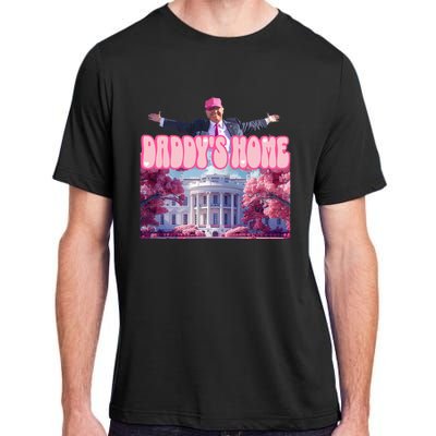 Funny Trump Take America Back DaddyS Home Trump Pink 2024 Adult ChromaSoft Performance T-Shirt