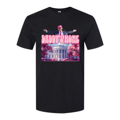 Funny Trump Take America Back DaddyS Home Trump Pink 2024 Softstyle CVC T-Shirt