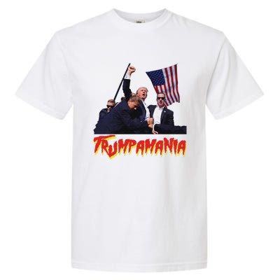 Funny Trump Trumpamania Trump Wrestling Meme Fake News Trumpamania Garment-Dyed Heavyweight T-Shirt