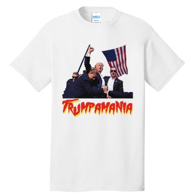 Funny Trump Trumpamania Trump Wrestling Meme Fake News Trumpamania Tall T-Shirt