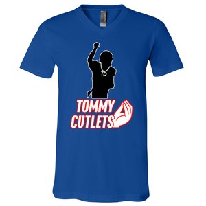 Football Td Tommy Cutlets Diamond Chain New York Italian V-Neck T-Shirt