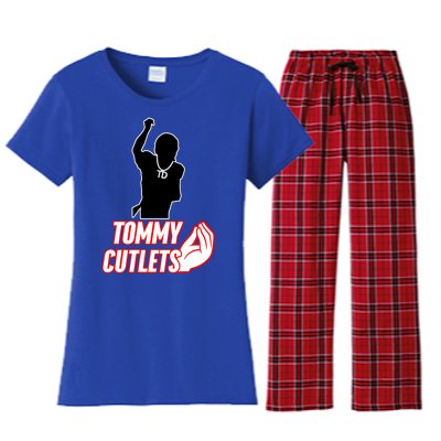 Football Td Tommy Cutlets Diamond Chain New York Italian Women's Flannel Pajama Set