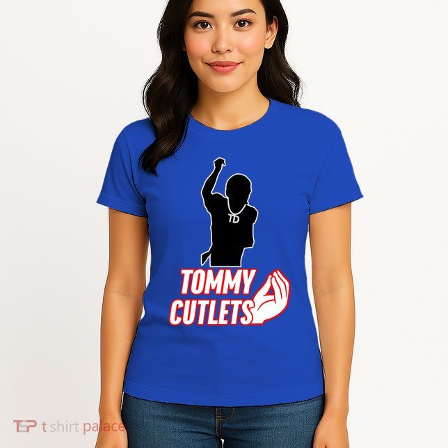 Football Td Tommy Cutlets Diamond Chain New York Italian Womens T-Shirt