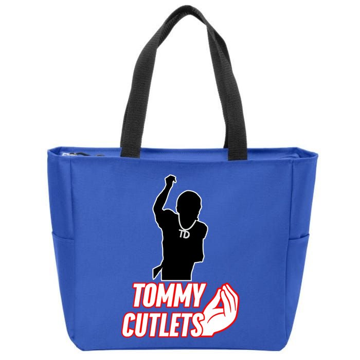 Football Td Tommy Cutlets Diamond Chain New York Italian Zip Tote Bag