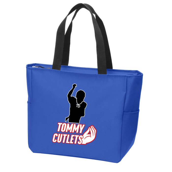 Football Td Tommy Cutlets Diamond Chain New York Italian Zip Tote Bag
