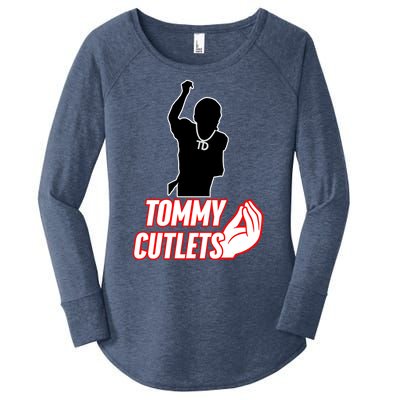 Football Td Tommy Cutlets Diamond Chain New York Italian Women's Perfect Tri Tunic Long Sleeve Shirt