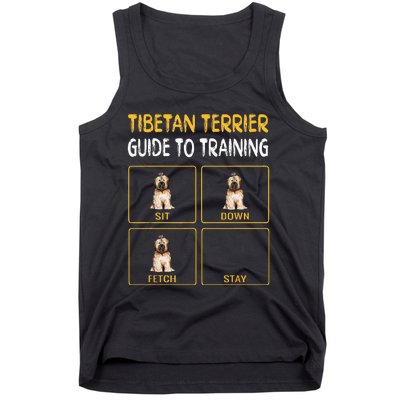 Funny Tibetan Terrier Guide To Training Dog Obedience Tank Top