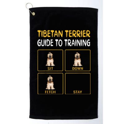 Funny Tibetan Terrier Guide To Training Dog Obedience Platinum Collection Golf Towel