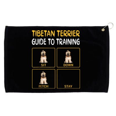 Funny Tibetan Terrier Guide To Training Dog Obedience Grommeted Golf Towel