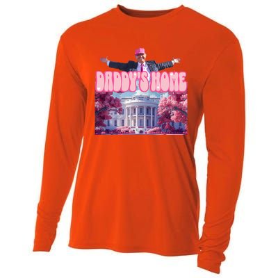 Funny Trump Take America Back DaddyS Home Trump Pink Cooling Performance Long Sleeve Crew