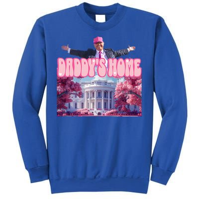 Funny Trump Take America Back DaddyS Home Trump Pink Sweatshirt