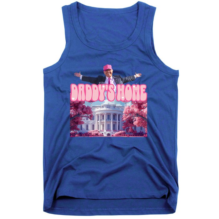 Funny Trump Take America Back DaddyS Home Trump Pink Tank Top