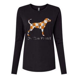 Funny Tennessee Tn Hound On The Prowl Vol Dog Knoxville Fan Game Gift Womens Cotton Relaxed Long Sleeve T-Shirt