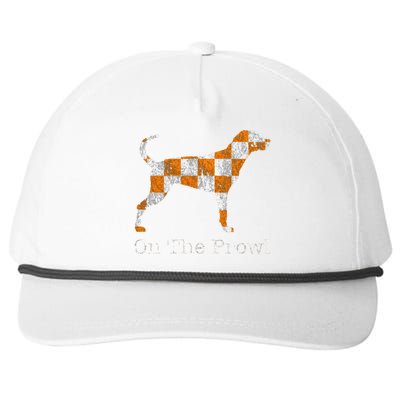 Funny Tennessee Tn Hound On The Prowl Vol Dog Knoxville Fan Game Gift Snapback Five-Panel Rope Hat