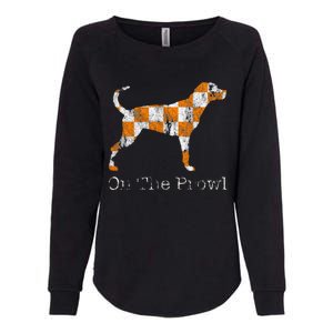 Funny Tennessee Tn Hound On The Prowl Vol Dog Knoxville Fan Game Gift Womens California Wash Sweatshirt