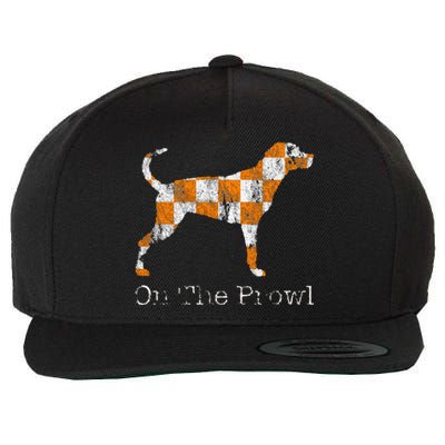 Funny Tennessee Tn Hound On The Prowl Vol Dog Knoxville Fan Game Gift Wool Snapback Cap