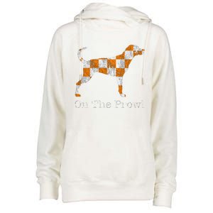 Funny Tennessee Tn Hound On The Prowl Vol Dog Knoxville Fan Game Gift Womens Funnel Neck Pullover Hood