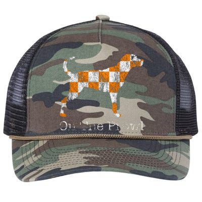 Funny Tennessee Tn Hound On The Prowl Vol Dog Knoxville Fan Game Gift Retro Rope Trucker Hat Cap