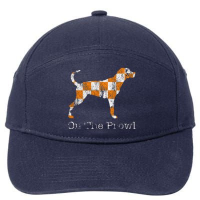 Funny Tennessee Tn Hound On The Prowl Vol Dog Knoxville Fan Game Gift 7-Panel Snapback Hat