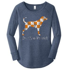 Funny Tennessee Tn Hound On The Prowl Vol Dog Knoxville Fan Game Gift Women's Perfect Tri Tunic Long Sleeve Shirt