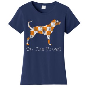 Funny Tennessee Tn Hound On The Prowl Vol Dog Knoxville Fan Game Gift Women's T-Shirt