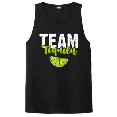 Funny Team Tequila With Green Lime Salt Group Costume Gift PosiCharge Competitor Tank