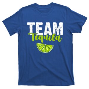 Funny Team Tequila With Green Lime Salt Group Costume Gift T-Shirt