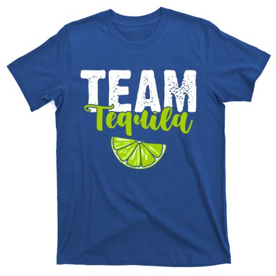 Funny Team Tequila With Green Lime Salt Group Costume Gift T-Shirt