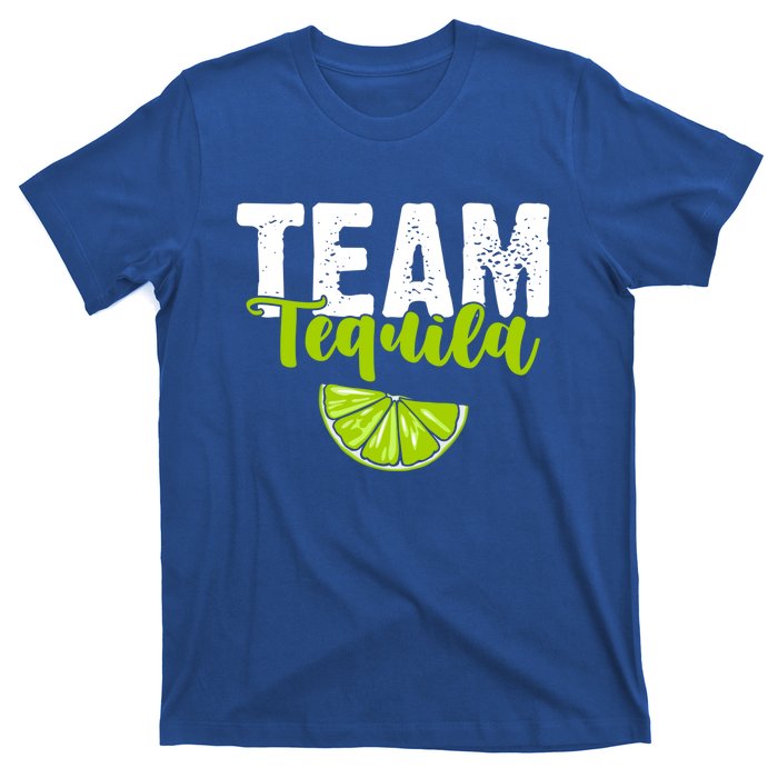 Funny Team Tequila With Green Lime Salt Group Costume Gift T-Shirt