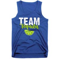 Funny Team Tequila With Green Lime Salt Group Costume Gift Tank Top