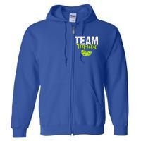 Funny Team Tequila With Green Lime Salt Group Costume Gift Full Zip Hoodie