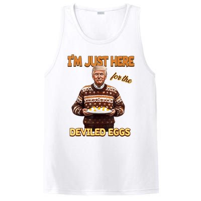 Funny Trump Thanksgiving IM Just Here For The Deviled Eggs PosiCharge Competitor Tank