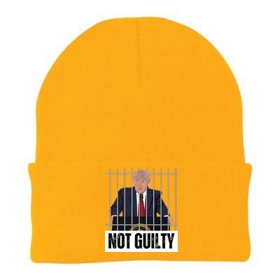 Free Trump. Trump Not Guilty, Pro Trump Supporter Knit Cap Winter Beanie