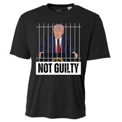 Free Trump. Trump Not Guilty, Pro Trump Supporter Cooling Performance Crew T-Shirt