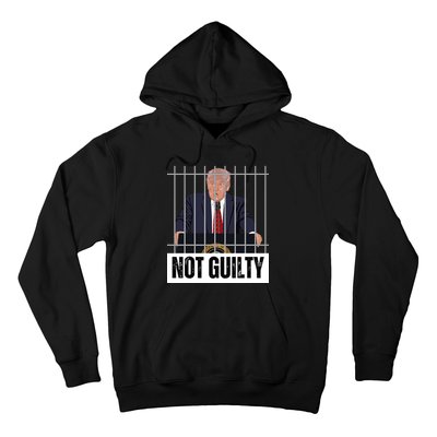 Free Trump. Trump Not Guilty, Pro Trump Supporter Hoodie