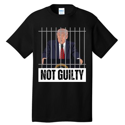 Free Trump. Trump Not Guilty, Pro Trump Supporter Tall T-Shirt