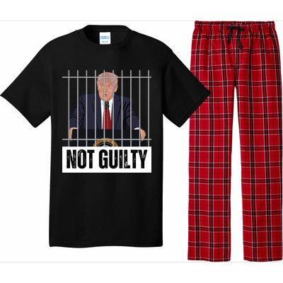 Free Trump. Trump Not Guilty, Pro Trump Supporter Pajama Set