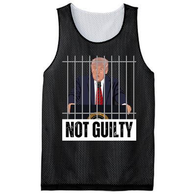 Free Trump. Trump Not Guilty, Pro Trump Supporter Mesh Reversible Basketball Jersey Tank