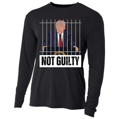 Free Trump. Trump Not Guilty, Pro Trump Supporter Cooling Performance Long Sleeve Crew