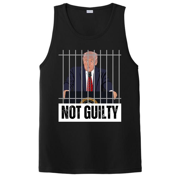 Free Trump. Trump Not Guilty, Pro Trump Supporter PosiCharge Competitor Tank