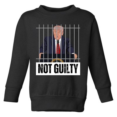 Free Trump. Trump Not Guilty, Pro Trump Supporter Toddler Sweatshirt