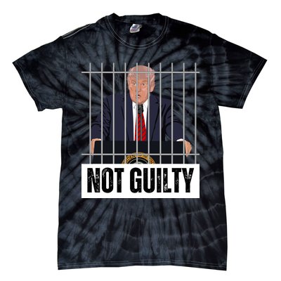 Free Trump. Trump Not Guilty, Pro Trump Supporter Tie-Dye T-Shirt