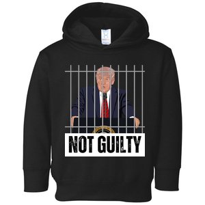 Free Trump. Trump Not Guilty, Pro Trump Supporter Toddler Hoodie