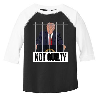 Free Trump. Trump Not Guilty, Pro Trump Supporter Toddler Fine Jersey T-Shirt