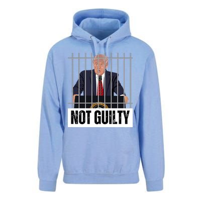 Free Trump. Trump Not Guilty, Pro Trump Supporter Unisex Surf Hoodie