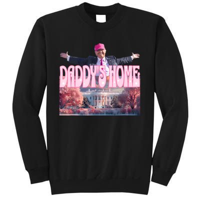 Funny Trump Take America Back DaddyS Home Trump Pink 2024 Sweatshirt